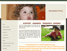 Tablet Screenshot of hemophiliaprince.com